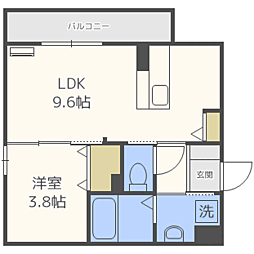 間取図画像 1LDK