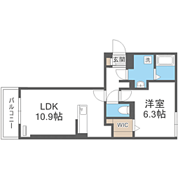 間取図画像 1LDK