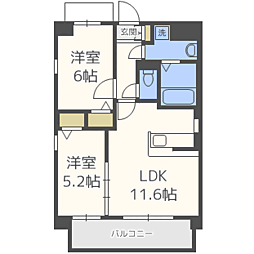 間取図画像 2LDK