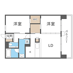 間取図画像 2LDK