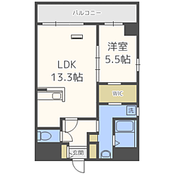 間取図画像 1LDK