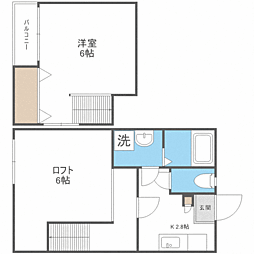 ポラリス井尻駅南　233 1階1Kの間取り