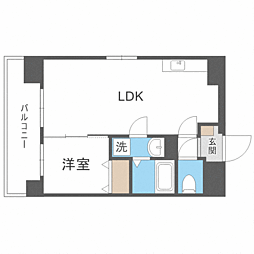 ＬＩＢＴＨ千代 7階1LDKの間取り