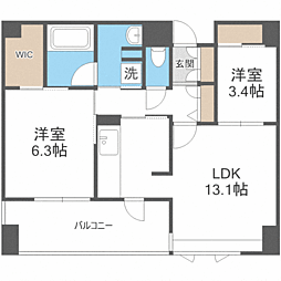 間取図画像 2LDK