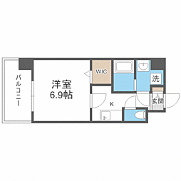 エンクレスト天神MODE 1Kの間取図画像