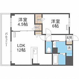 CasaFelice 2LDKの間取図画像