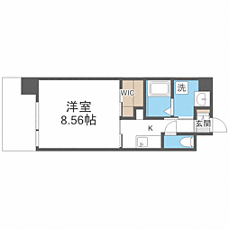 クラッシー博多 1Kの間取図画像