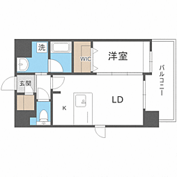 パグーロ城西 1LDKの間取図画像