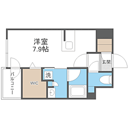 エンクレスト空港前 ワンルームの間取図画像
