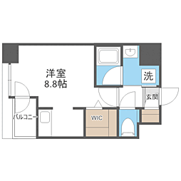 エンクレスト空港前 ワンルームの間取図画像