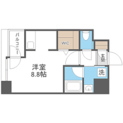 エンクレスト空港前 ワンルームの間取図画像