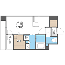 エンクレスト空港前 ワンルームの間取図画像