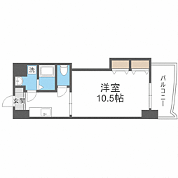 ロイヤル博多駅前 1Kの間取図画像