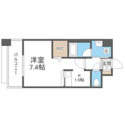 エンクレストベイサイド通り 1Kの間取図画像