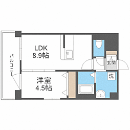 レトワール小笹 1LDKの間取図画像