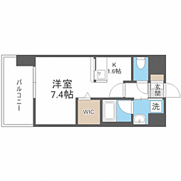エンクレストベイサイド通り 1Kの間取図画像