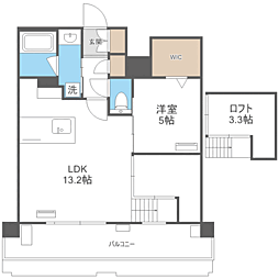 CIDNALTHEPLACE 1LDKの間取図画像