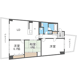 アイランドシティインフィニガーデンE棟 3LDKの間取図画像