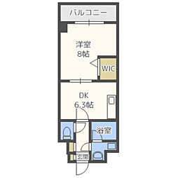 アーバンライフ松田 1DKの間取図画像