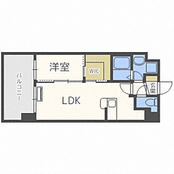 リアンシ工ルブルー雑餉隈 1LDKの間取図画像