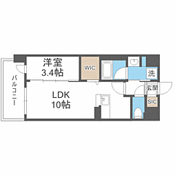 ATRIOFLATS井尻 1LDKの間取図画像