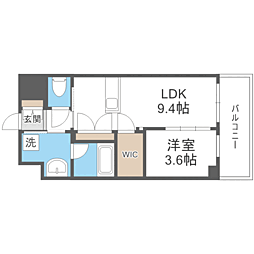 LUMINOUS ALFACIO(ルミナス アルファシオ) 1LDKの間取図画像