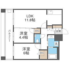 物件の間取り