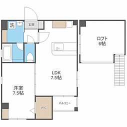 ジェンティーレ博多駅南1 1LDKの間取図画像