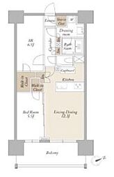 ライトテラス新宿御苑 5階1SLDKの間取り