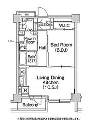 コンフォリア市谷薬王寺 2階1LDKの間取り