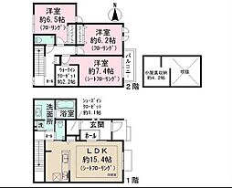 リトリート初台 3LDKの間取り