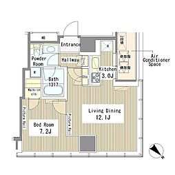 マイタワーレジデンス 1LDKの間取図画像
