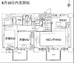 レクセル高田馬場 2LDKの間取図画像