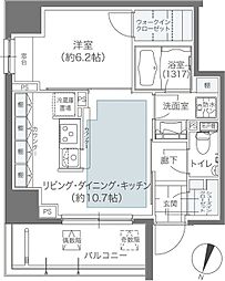 メゾンカルム本郷 1LDKの間取図画像