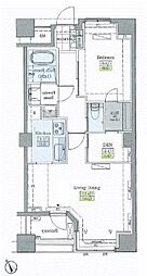 レジディアタワー上池袋タワーサイド 1SLDKの間取図画像