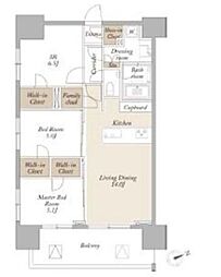 ライトテラス新宿御苑 2SLDKの間取図画像