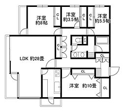 アーバンハウス 4LDKの間取図画像