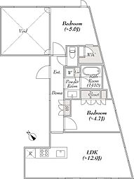 レグノ・コラージュ 2LDKの間取図画像