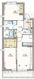 グレース翠7 2LDKの間取図画像
