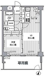 メゾンカルム西新宿 1LDKの間取図画像
