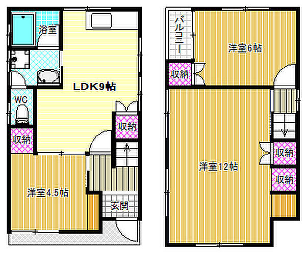 はびきの4丁目貸家 ｜大阪府羽曳野市はびきの4丁目(賃貸一戸建3LDK・1階・64.93㎡)の写真 その2