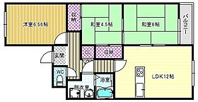 シャンボール  ｜ 大阪府羽曳野市伊賀2丁目（賃貸マンション3LDK・3階・61.00㎡） その2