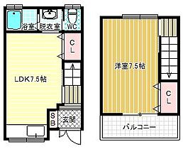 メゾンクレアサウス  ｜ 大阪府松原市上田7丁目（賃貸アパート1LDK・1階・40.70㎡） その2