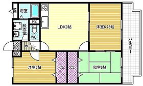 サンウォーク  ｜ 大阪府柏原市旭ケ丘2丁目（賃貸マンション3LDK・1階・60.10㎡） その2