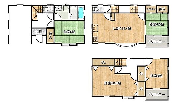 間取りを拡大表示