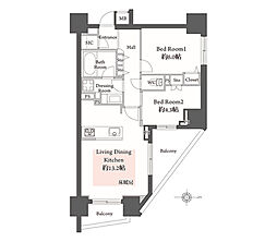 間取図画像 2LDK