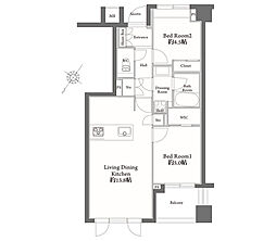 間取図画像 2LDK