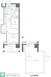 ZOOM立川CinemaSite 1LDKの間取図画像