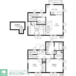 深大寺東町一戸建Ｃ棟 3LDKの間取り