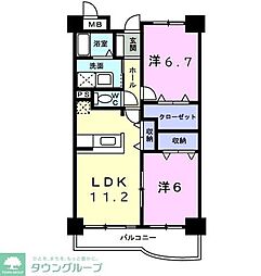 間取図画像 2LDK